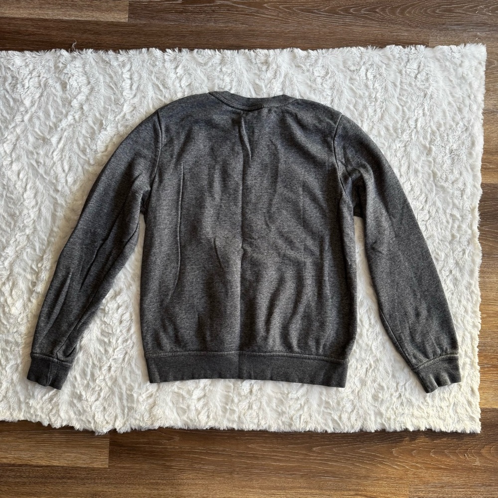 Women’s Nike Grey Crewneck Sweatshirt with Kangaroo Pocket - Picture 4 of 4